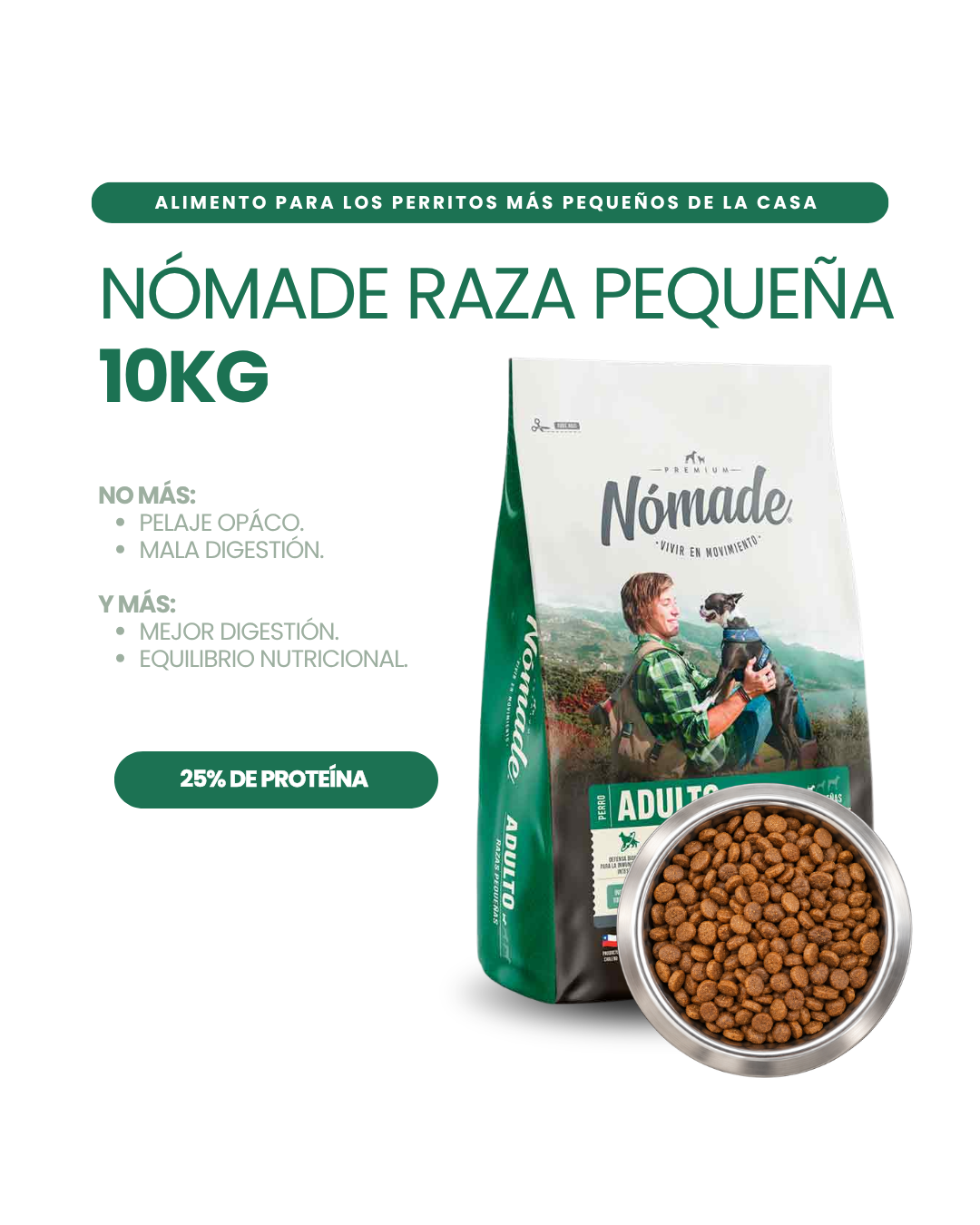Nómade Razas Pequeñas 10kg