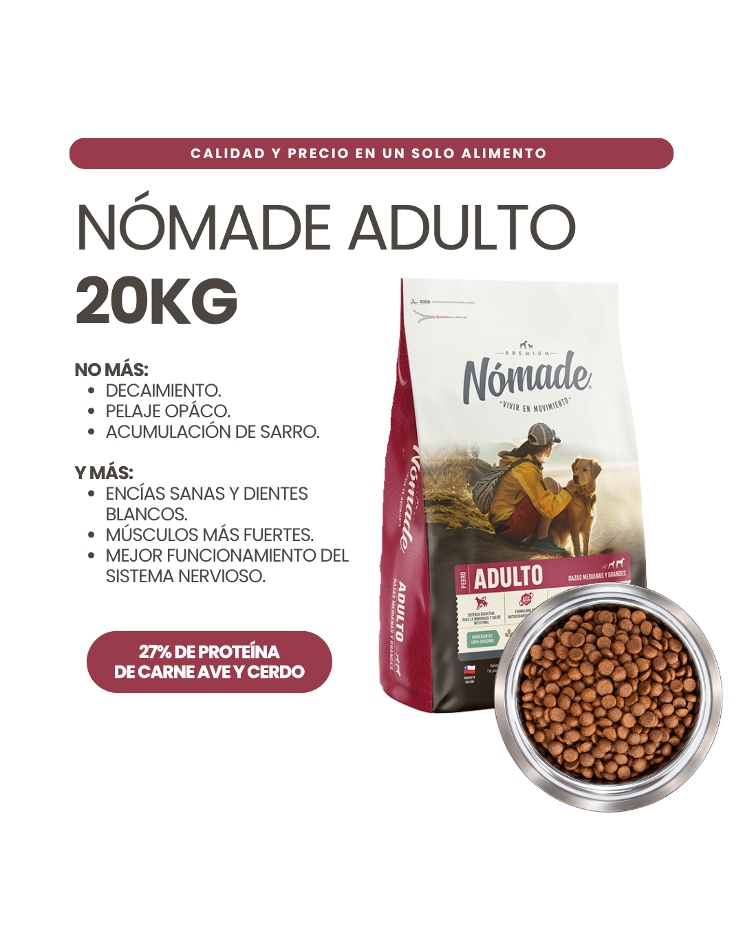 Nómade Adulto 20kg