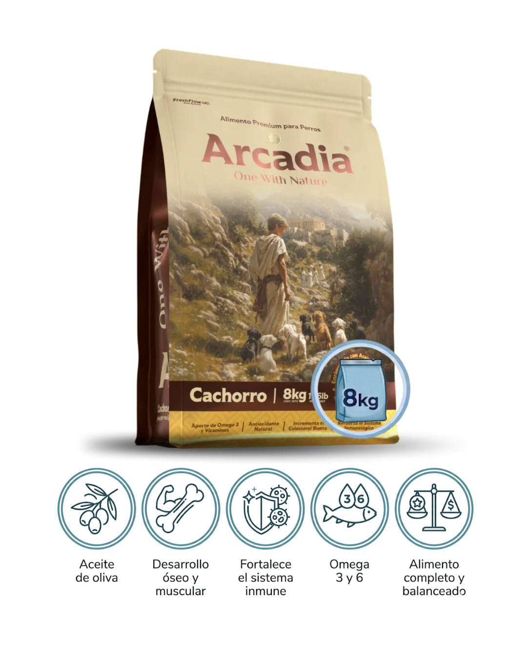 Arcadia Cachorro 8kg